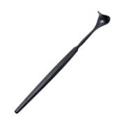 Desmarres Lid Retractor, Size 3, 17mm Wide Retractor Blade, Laser Black Chrome Plated Finish, Flat Handle, Matte Finish, Overall Length 5-1/2"(140mm) 